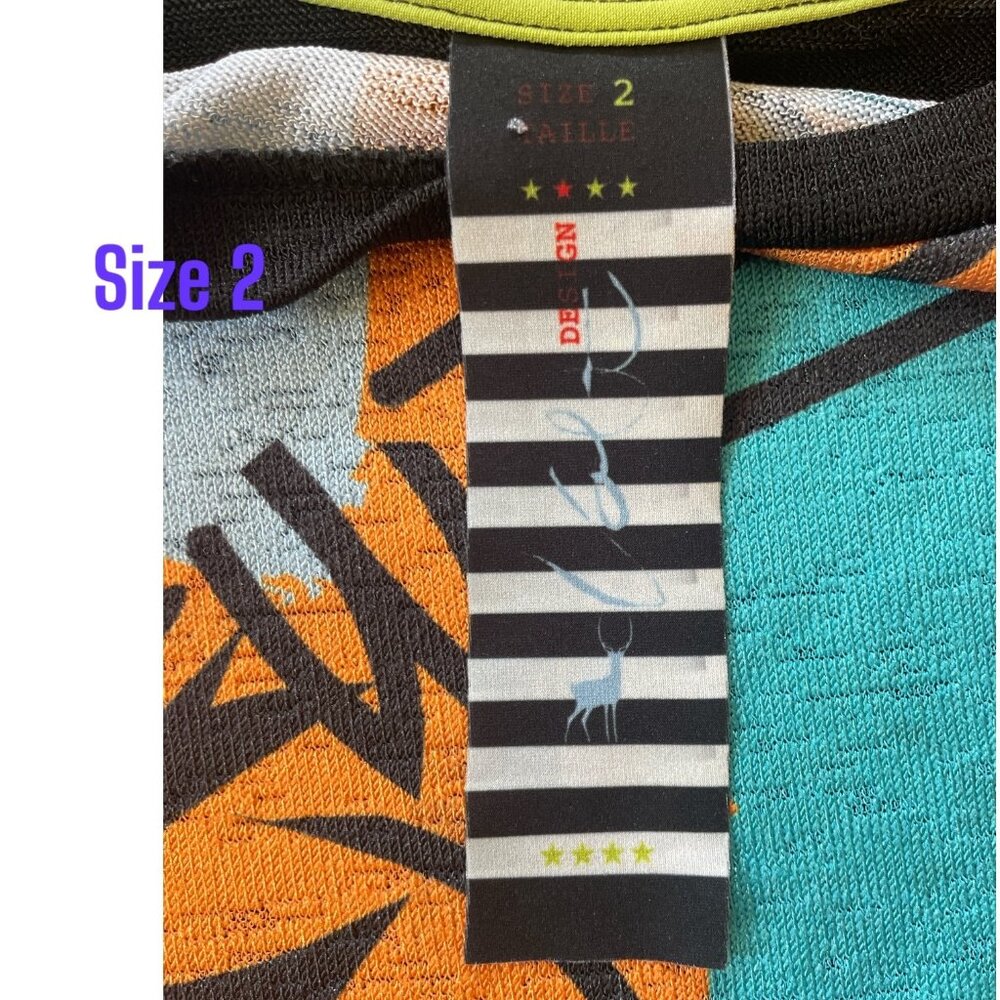 Volt Design Womens Asymmetric Colorful Graphic We… - image 5